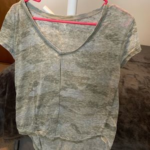 Camo V Neck Tee